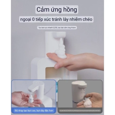 Máy tạo bọt rửa tay, sữa tắm, dầu gội cảm biến tự động - Giá ưu đãi 290.000