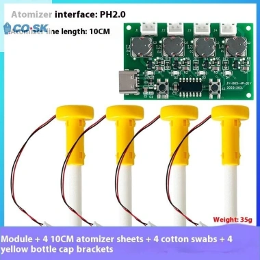 Máy Tạo Độ Ẩm DIY 4 Loại C USB + Bảng Điều Khiển, Tấm Sương Mù, Chân Đế 11