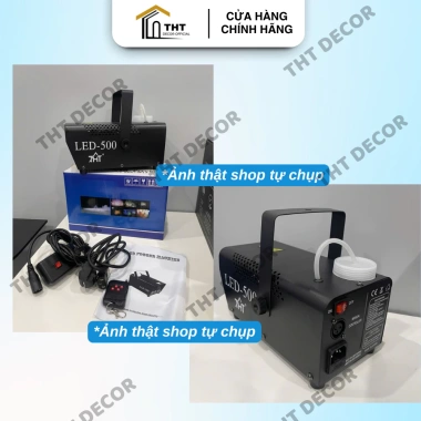 Máy Tạo Khói 500W THT DECOR – Phun Tinh Dầu Không Độc Hại, Bao Phủ 25‑30m², Điều Khiển Từ Xa, Giá 259.000₫