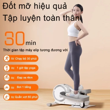Máy tập elip MYHI Leo núi, đi bộ tại nhà, màn hình HD, đốt mỡ nhanh, không tiếng ồn, giá 1.75tr