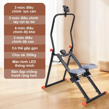 Máy tập leo cầu thang đa năng – leo dốc-núi, đạp bước, chạy bộ, giá 1.09 triệu