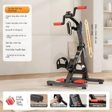 Máy tập thể dục ARGAL phục hồi chức năng xe đạp tập chân tại nhà cho người già