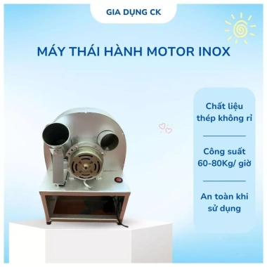 Máy thái hành, củ, tỏi, sả điện 220V kèm 3 lưỡi dự phòng - Giá ưu đãi 535.370₫