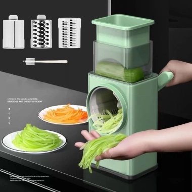 Máy thái lát rau củ đa năng 6 lưỡi dao - Mini cắt bào, tiện lợi, giá chỉ 94.000₫