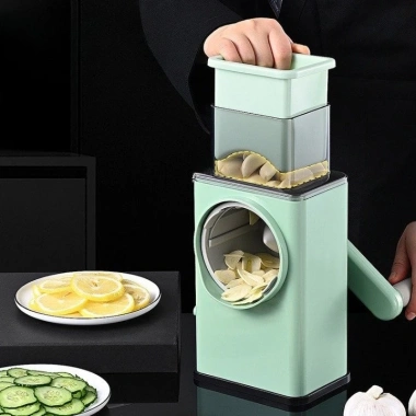Máy thái lát rau củ đa năng 6 lưỡi dao - Mini cắt bào, tiện lợi, giá chỉ 94.000₫
