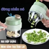 Máy thái rau củ tỏi ớt đa năng cầm tay mini, sạc lại được, dụng cụ nhà bếp - 135k