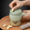 Máy thái rau củ tỏi ớt đa năng cầm tay mini, sạc lại được, dụng cụ nhà bếp - 135k 4