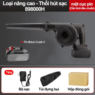 Máy thổi bụi 2 chế độ, độ ồn thấp, nguồn ắc quy 21V, lõi đồng, bảo hành 12 tháng, giá 339.000 VND 10