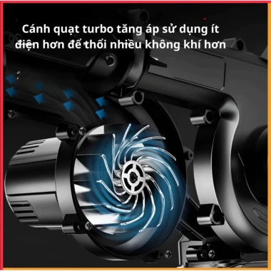 Máy thổi bụi cầm tay 2 trong 1 - Thổi hút ô tô, gia đình, nhà xưởng, giá chỉ 189.900đ