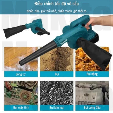 Máy thổi bụi cầm tay 2 trong 1 - Thổi hút ô tô, gia đình, nhà xưởng, giá chỉ 189.900đ