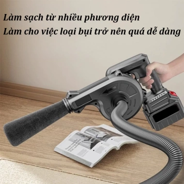 Máy thổi bụi cầm tay pin 2 chiều siêu sạch, quạt tuabin tăng cường, giá ưu đãi 309.000đ 7
