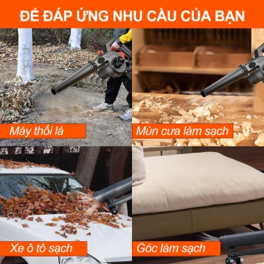 Máy thổi bụi cầm tay pin 6.000W mini công suất lớn 2 chiều siêu sạch 4