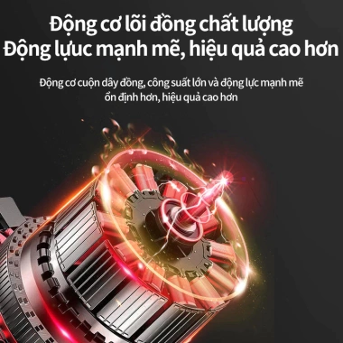Máy thổi bụi cầm tay pin 6.000W mini công suất lớn 2 chiều siêu sạch - Hiệu suất cao, giá tốt 5