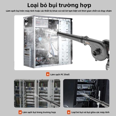 Máy thổi bụi cầm tay pin 6.000W mini công suất lớn 2 chiều siêu sạch - Hiệu suất cao, giá tốt 8