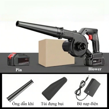Máy thổi hút bụi cầm tay 1.400W 2-trong-1 - Lực thổi mạnh, pin lâu, chỉ 309.000₫ 9