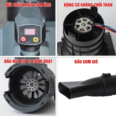 Máy thổi lá pin WORKFIX WF-LB03BL 3 cấp tốc độ 22.500v/p không chổi than Giá 787.000 VND 5