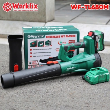 Máy thổi lá WORKFIX WF-TL680ML 6 cấp chỉnh tốc 18.000v/p chân pin phổ thông giá 664k giảm giá