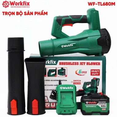 Máy thổi lá WORKFIX WF-TL680ML 6 cấp chỉnh tốc 18.000v/p chân pin phổ thông giá 664k giảm giá 9 Máy thổi lá WORKFIX WF-TL680ML 6 cấp chỉnh tốc 18.000v/p chân pin phổ thông giá 664k giảm giá 9