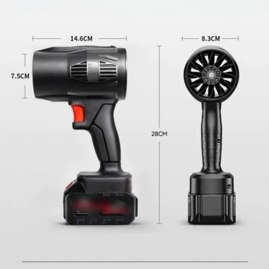 Máy thổi phản lực BFJ siêu mạnh - Thổi bụi, lá, rác, cơ đồng, pin 10cell, 269k