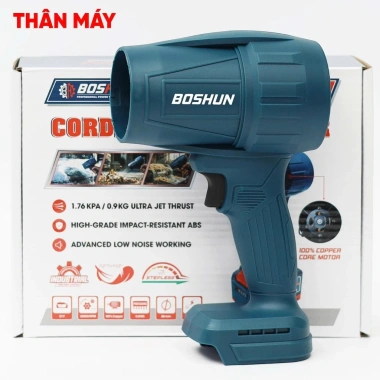 Máy Thổi Phản Lực Pin BOSHUN BS-HT850G - 12 Cánh, Tốc Độ 35.000v/p, Chân Pin Phổ Thông, Giá Ưu Đãi 239.000 VND 5
