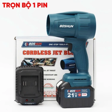 Máy Thổi Phản Lực Pin BOSHUN BS-HT850G - 12 Cánh, Tốc Độ 35.000v/p, Chân Pin Phổ Thông, Giá Ưu Đãi 239.000 VND 6