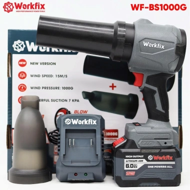 Máy Thổi Phản Lực Pin WORKFIX WF-BS1.000G - Lực Thổi 1.000g, 3 Tốc Độ, Hút & Thổi, Giá 524.000đ 9 Máy Thổi Phản Lực Pin WORKFIX WF-BS1.000G - Lực Thổi 1.000g, 3 Tốc Độ, Hút & Thổi, Giá 524.000đ 9