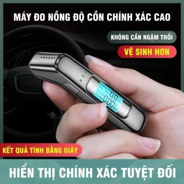 Máy thổi và đo nồng độ cồn chuẩn 99% - Thổi nhanh, bảo hành 12 tháng, 168.000₫ 2