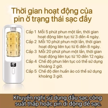 Máy thơm tinh dầu đa chức năng, tạo ẩm ion, giữ hương lâu dài, giá chỉ 68.000 VND