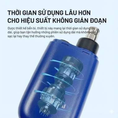 Máy tỉa lông mũi Hyundai FC-052-BU - Pin USB-C, dao thép không gỉ, thiết kế nhỏ gọn, làm sạch 360 - Giá chỉ 199.000₫