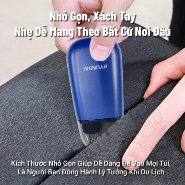 Máy tỉa lông mũi Hyundai FC-052-BU - Pin USB-C, dao thép không gỉ, thiết kế nhỏ gọn, làm sạch 360 - Giá chỉ 199.000₫