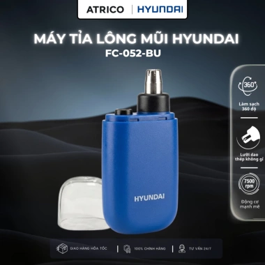 Máy tỉa lông mũi Hyundai FC-052-BU - Pin USB-C, dao thép không gỉ, thiết kế nhỏ gọn, làm sạch 360 - Giá chỉ 199.000₫