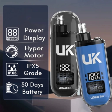 Máy tỉa lông mũi UNKO, đèn LCD hiển thị, nhỏ gọn, cắt nhanh không đau - 53.000₫