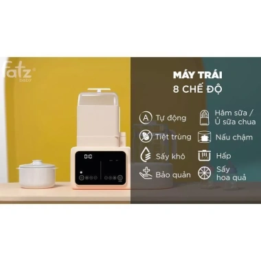 Máy Tiệt Trùng Bình Sữa Fatzbaby Multimax 7 Chất Liệu Cao Cấp 8 Chế Độ - 1.770.000₫ 3
