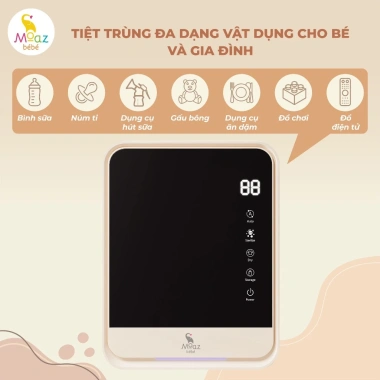 Máy tiệt trùng và sấy khô bình sữa UVC ION Moaz bebe MB082/MB089 - Giá 2.29 triệu