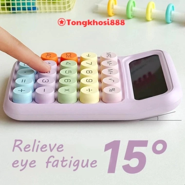 Máy Tính 12 Chữ Số Cỡ Lớn Màu Sắc Xinh Xắn Phong Cách Hàn Quốc Ưu Đãi 62,495₫ 5
