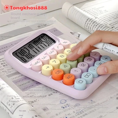 Máy Tính 12 Chữ Số Cỡ Lớn Màu Sắc Xinh Xắn Phong Cách Hàn Quốc Ưu Đãi 62,495₫ 9