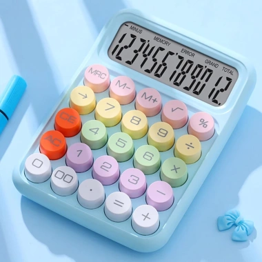 Máy Tính 12 Chữ Số Cỡ Lớn Màu Sắc Xinh Xắn Phong Cách Hàn Quốc Ưu Đãi 62,495₫ 10