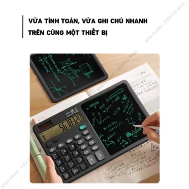Máy tính 12 số tích hợp bảng ghi chú – tiện lợi, đa năng, tiết kiệm giấy, giá 249.000₫ 2