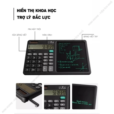 Máy tính 12 số tích hợp bảng ghi chú – tiện lợi, đa năng, tiết kiệm giấy, giá 249.000₫ 3