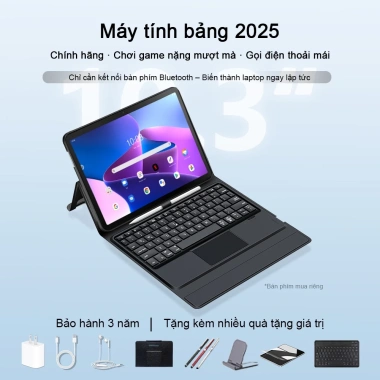 Máy tính bảng 2 trong 1 10.3 inch 2.026 - 16GB RAM, 1TB, 5G, 2 SIM, pin siêu bền, HD 13MP+18MP - Giá ưu đãi 1.68 triệu