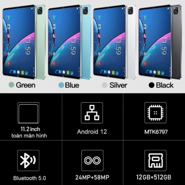 Máy tính bảng Galaxy 11,2 inch 16GB/512GB - Giá rẻ 1.08 triệu, học tập và văn phòng 2