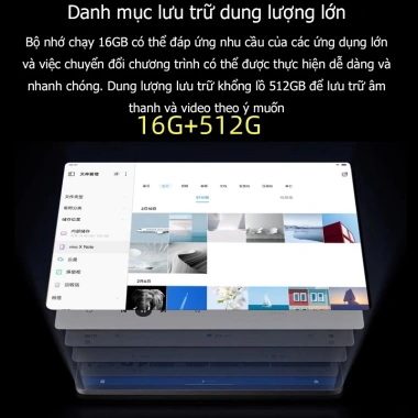 Máy tính bảng game hiệu năng cao 12GB RAM 256GB ROM 11 inch màn hình bảo vệ mắt độ phân giải cao giá 1.790.000 VND 4