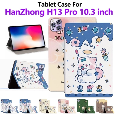 Máy tính bảng HanZhong H13 10.3 inch Mèo Dễ Thương chống mồ hôi trơn trượt
