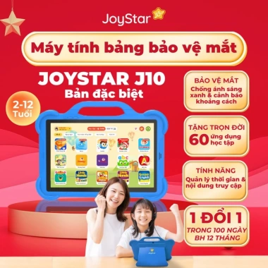 Máy tính bảng Joystar J10 trẻ em 60 app + 2 bản quyền, học tập hiệu quả, 3.190.000đ (giá gốc 3.955.600đ)