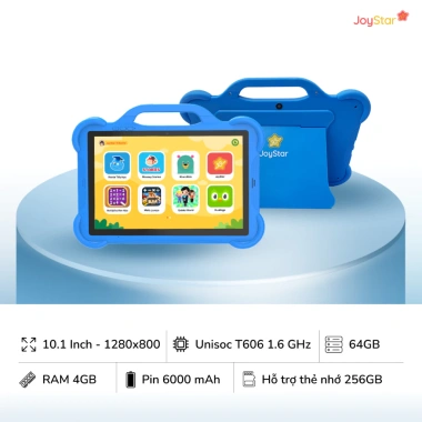 Máy tính bảng Joystar J10 trẻ em 60 app + 2 bản quyền, học tập hiệu quả, 3.190.000đ (giá gốc 3.955.600đ)