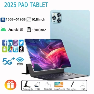 Máy tính bảng V62 10.8 inch 4K 16GB+512GB Dual SIM Wi‑Fi/5G Bluetooth - Giá 1.8tr