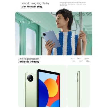 Máy tính bảng Xiaomi Redmi Pad SE 8.7 4G 4GB/128GB chính hãng, BH 18 tháng, chỉ 4,090,000₫ 4 Máy tính bảng Xiaomi Redmi Pad SE 8.7 4G 4GB/128GB chính hãng, BH 18 tháng, chỉ 4,090,000₫ 4