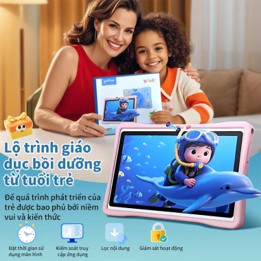 Máy tính bảng yootree cho bé iWawa, Montessori, YouTube Kids, màn hình bảo vệ mắt, giá 1.299.000₫