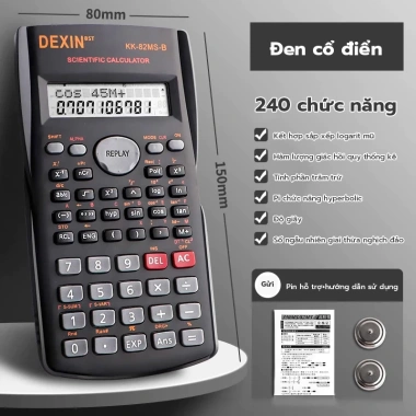 Máy tính cầm tay Dexin 240 đa chức năng cho học sinh trung học - Giá chỉ 43.120 VND 10