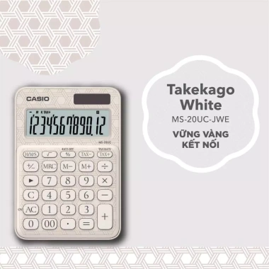 Máy tính CASIO MS-20UC Limited Japan - Nhiều màu, thiết kế sang trọng cho dân văn phòng, giá ưu đãi 233.000 VND 5 Máy tính CASIO MS-20UC Limited Japan - Nhiều màu, thiết kế sang trọng cho dân văn phòng, giá ưu đãi 233.000 VND 5